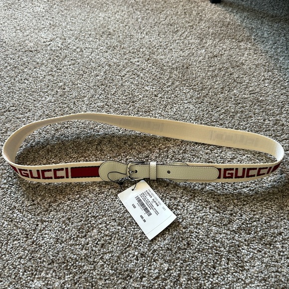 Gucci Logo Fabric Belt - Picture 2 of 7